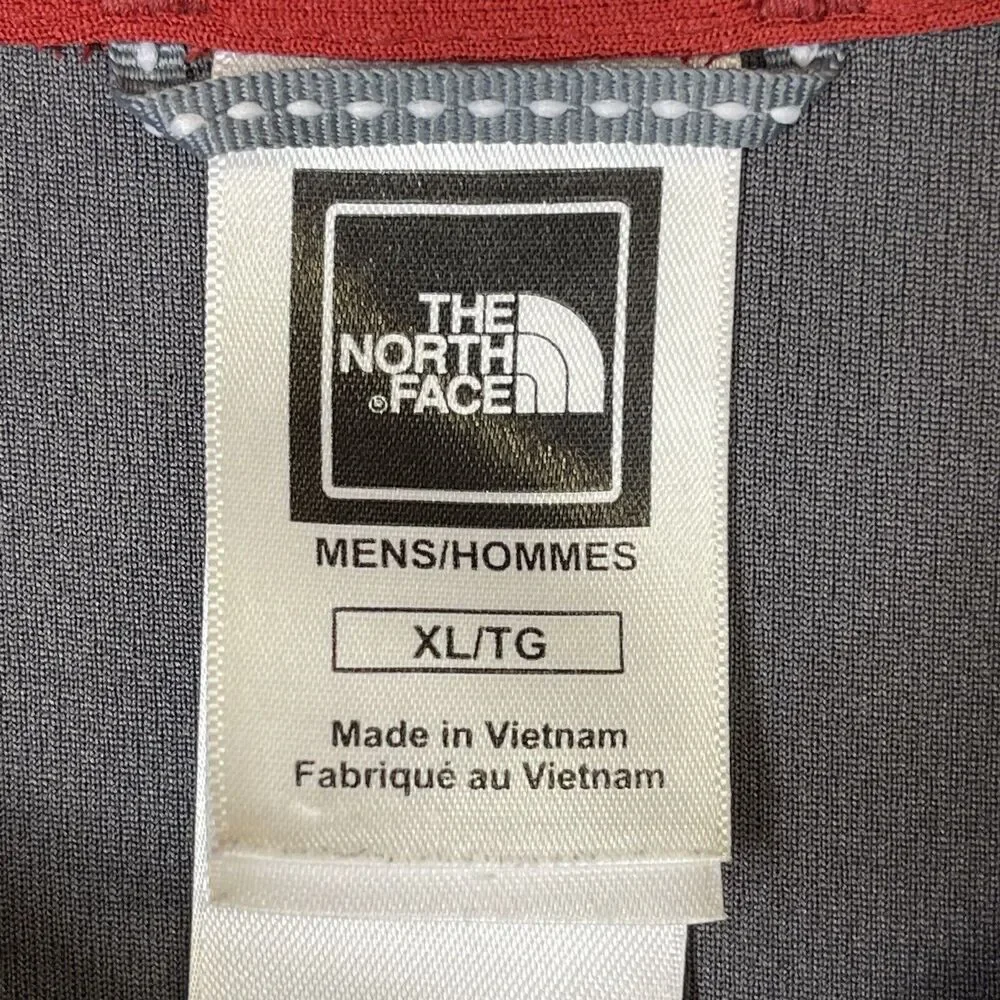 The North‎ Face Polo Shirt Mens Red Extra Large Vapor Wick Large Outdoor Adult